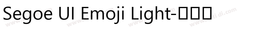 Segoe UI Emoji Light字体转换